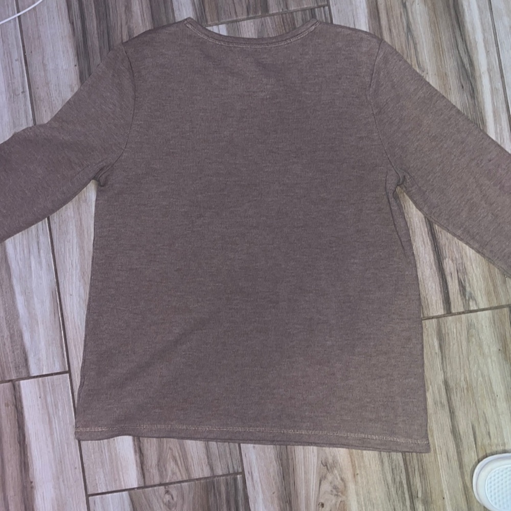 Boduma brand brown long sleeve shirt, size Medium in woman’s.